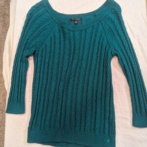 American Eagle Green Size Small Sweater